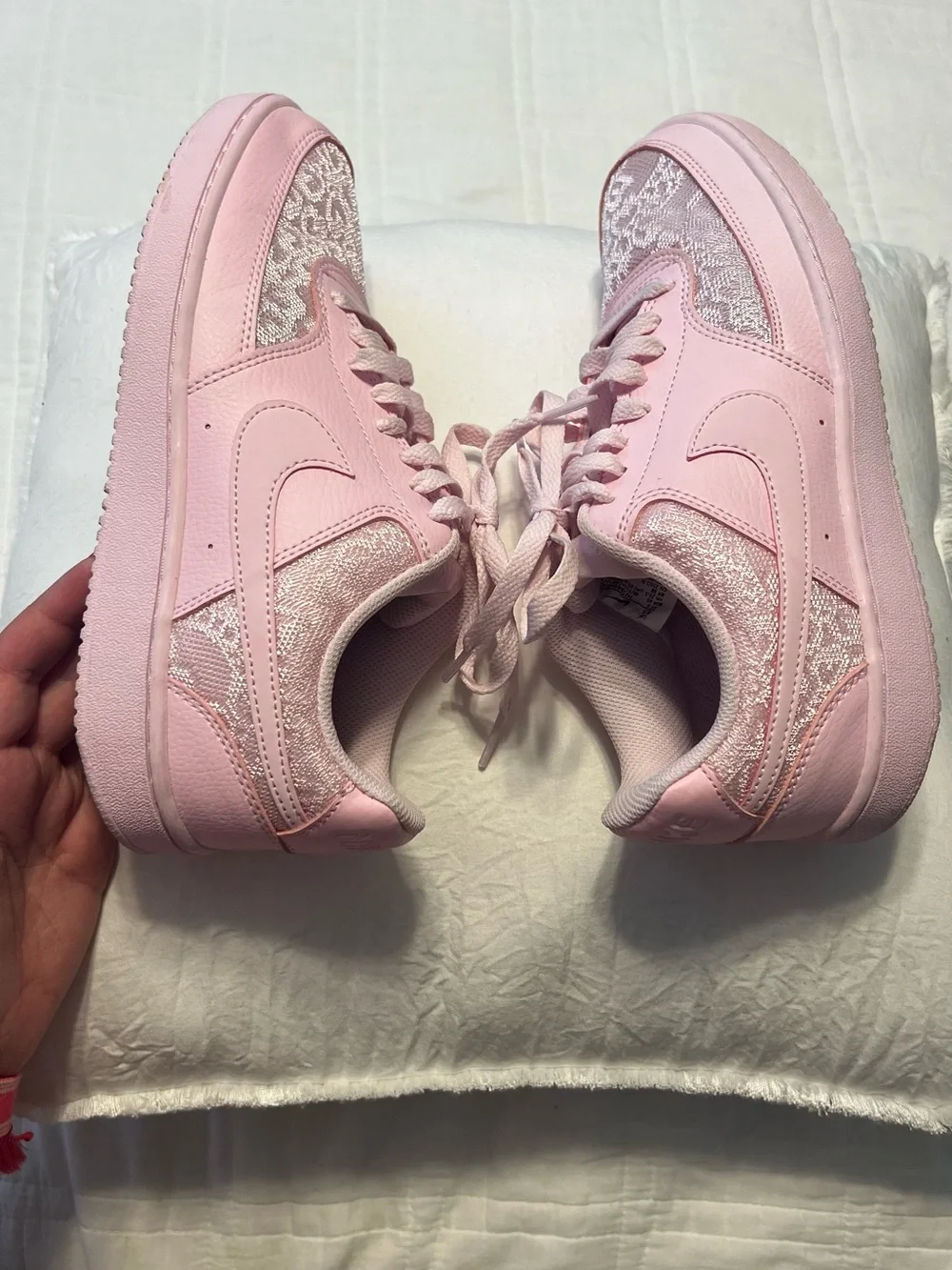 Nike Court Vision Low 'Pink Foam Lace' sneakers | Women’s Size 8.5